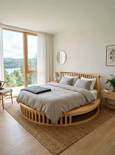 Soft modern bedroom in 6 photos
